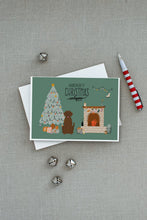 Load image into Gallery viewer, Chocolate Labrador Christmas Everyone Greeting Cards -  Blank Note Cards – 8-Pack of Artist-Designed Cards with Envelopes