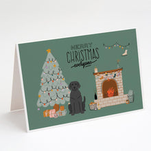 Load image into Gallery viewer, Black Labrador Christmas Everyone Greeting Cards -  Blank Note Cards – 8-Pack of Artist-Designed Cards with Envelopes