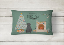 Load image into Gallery viewer, Black Labrador Christmas Everyone Canvas Fabric Decorative Pillow CK7620PW1216