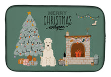 Load image into Gallery viewer, Soft Coated Wheaten Terrier Christmas Everyone Dish Drying Mat – Absorbent, Artistic Kitchen Essentials CK7624DDM