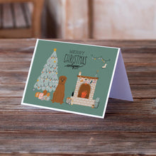 Load image into Gallery viewer, Dogue de Bourdeaux Christmas Everyone Greeting Cards -  Blank Note Cards – 8-Pack of Artist-Designed Cards with Envelopes