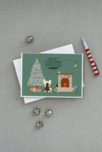Load image into Gallery viewer, Cream Chinese Crested Christmas Everyone Greeting Cards -  Blank Note Cards – 8-Pack of Artist-Designed Cards with Envelopes