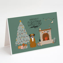 Load image into Gallery viewer, Flashy Fawn Boxer Christmas Everyone Greeting Cards -  Blank Note Cards – 8-Pack of Artist-Designed Cards with Envelopes