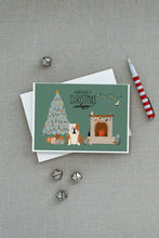Load image into Gallery viewer, Fawn White English Bulldog Christmas Everyone Greeting Cards -  Blank Note Cards – 8-Pack of Artist-Designed Cards with Envelopes
