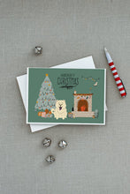 Load image into Gallery viewer, White Chow Chow Christmas Everyone Greeting Cards -  Blank Note Cards – 8-Pack of Artist-Designed Cards with Envelopes