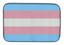 Load image into Gallery viewer, Transgender Pride Dish Drying Mat – Absorbent, Artistic Kitchen Essentials