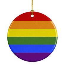 Load image into Gallery viewer, Gay Pride Ceramic Ornament