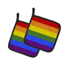 Load image into Gallery viewer, Gay Pride Pot Holders - Set of 2 - Heat-Resistant Kitchen Essentials