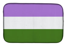 Load image into Gallery viewer, Genderqueer Pride Dish Drying Mat – Absorbent, Artistic Kitchen Essentials
