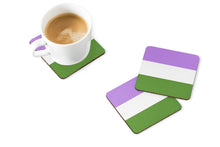 Load image into Gallery viewer, Genderqueer Pride Foam Coaster