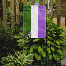 Load image into Gallery viewer, Genderqueer Pride Garden Flag – LGBTQ+ Inclusive Outdoor Yard Decor