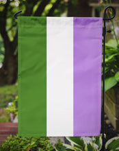 Load image into Gallery viewer, Genderqueer Pride Garden Flag – LGBTQ+ Inclusive Outdoor Yard Decor