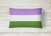 Load image into Gallery viewer, Genderqueer Pride Canvas Fabric Decorative Pillow