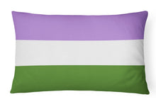 Load image into Gallery viewer, Genderqueer Pride Canvas Fabric Decorative Pillow