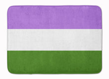 Load image into Gallery viewer, Genderqueer Pride Machine Washable Memory Foam Mat