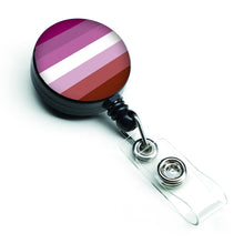 Load image into Gallery viewer, Lesbian Pride Retractable Badge Reel