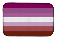 Load image into Gallery viewer, Lesbian Pride Dish Drying Mat – Absorbent, Artistic Kitchen Essentials