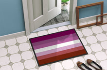 Load image into Gallery viewer, Lesbian Pride Doormat - 18x27 Decorative Floor Mat – Indoor/Outdoor Rug with Artistic Flair