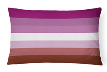 Load image into Gallery viewer, Lesbian Pride Canvas Fabric Decorative Pillow