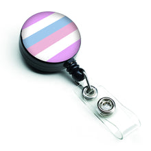 Load image into Gallery viewer, Bigender Pride Retractable Badge Reel