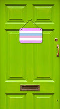 Load image into Gallery viewer, Bigender Pride Wall or Door Hanging Prints
