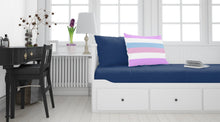 Load image into Gallery viewer, Bigender Pride Fabric Standard Pillowcase – Artistic Decorative Front, White Back