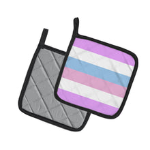 Load image into Gallery viewer, Bigender Pride Pot Holders - Set of 2 - Heat-Resistant Kitchen Essentials