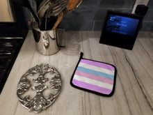 Load image into Gallery viewer, Bigender Pride Pot Holders - Set of 2 - Heat-Resistant Kitchen Essentials