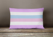 Load image into Gallery viewer, Bigender Pride Canvas Fabric Decorative Pillow