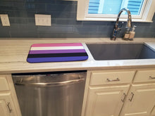 Load image into Gallery viewer, Genderfluid Pride Dish Drying Mat – Absorbent, Artistic Kitchen Essentials
