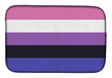 Load image into Gallery viewer, Genderfluid Pride Dish Drying Mat – Absorbent, Artistic Kitchen Essentials