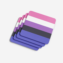 Load image into Gallery viewer, Genderfluid Pride Foam Coaster
