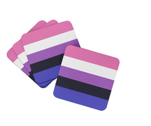 Load image into Gallery viewer, Genderfluid Pride Foam Coaster