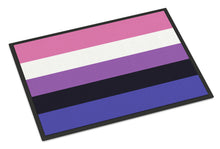 Load image into Gallery viewer, Genderfluid Pride Doormat - 18x27 Decorative Floor Mat – Indoor/Outdoor Rug with Artistic Flair