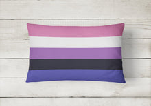 Load image into Gallery viewer, Genderfluid Pride Canvas Fabric Decorative Pillow