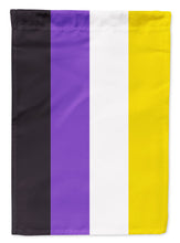 Load image into Gallery viewer, Nonbinary Pride Flag Canvas House Size