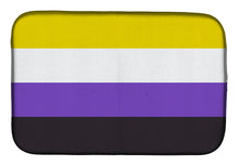 Load image into Gallery viewer, Nonbinary Pride Dish Drying Mat – Absorbent, Artistic Kitchen Essentials