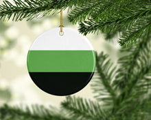 Load image into Gallery viewer, Neutrois Pride Ceramic Ornament