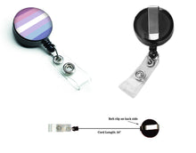 Load image into Gallery viewer, Bigender Pride Retractable Badge Reel