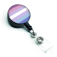 Load image into Gallery viewer, Bigender Pride Retractable Badge Reel