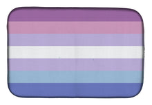 Load image into Gallery viewer, Bigender Pride Dish Drying Mat – Absorbent, Artistic Kitchen Essentials