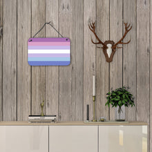 Load image into Gallery viewer, Bigender Pride Wall or Door Hanging Prints