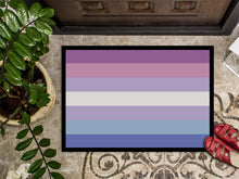 Load image into Gallery viewer, Bigender Pride Doormat - 24x36 Decorative Floor Mat – Indoor/Outdoor Rug with Artistic Flair