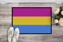 Load image into Gallery viewer, Pansexual Pride Doormat - 18x27 Decorative Floor Mat – Indoor/Outdoor Rug with Artistic Flair