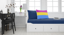 Load image into Gallery viewer, Pansexual Pride Fabric Standard Pillowcase – Artistic Decorative Front, White Back