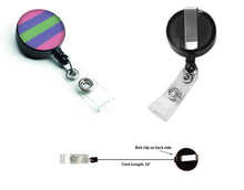 Load image into Gallery viewer, Trigender Pride Retractable Badge Reel