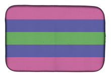 Load image into Gallery viewer, Trigender Pride Dish Drying Mat – Absorbent, Artistic Kitchen Essentials