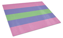 Load image into Gallery viewer, Trigender Pride Glass Cutting Boards – Durable, Decorative Kitchen Art Large