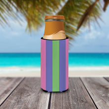 Load image into Gallery viewer, Trigender Pride  Hugger for slim cans