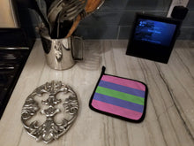 Load image into Gallery viewer, Trigender Pride Pot Holders - Set of 2 - Heat-Resistant Kitchen Essentials
